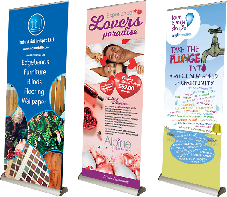 3 roller banner examples