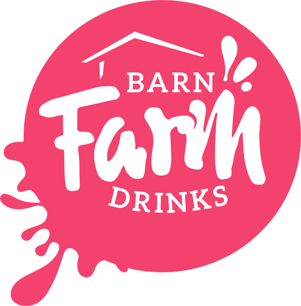 Barn Farm Drinks logo variation red