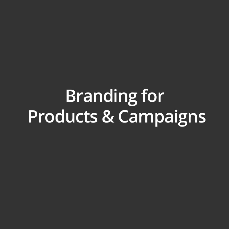 Brand identity for various products and campaigns