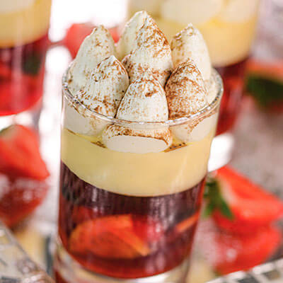 Pimms Trifle photography