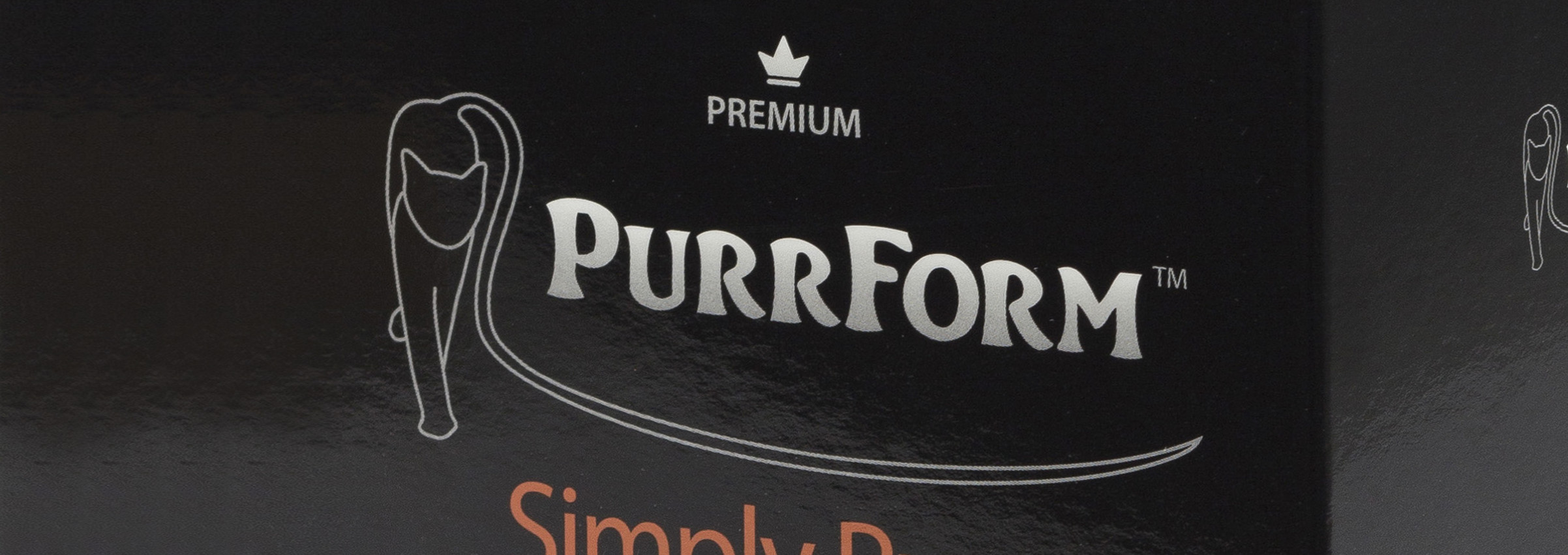 Purrform packaging close up